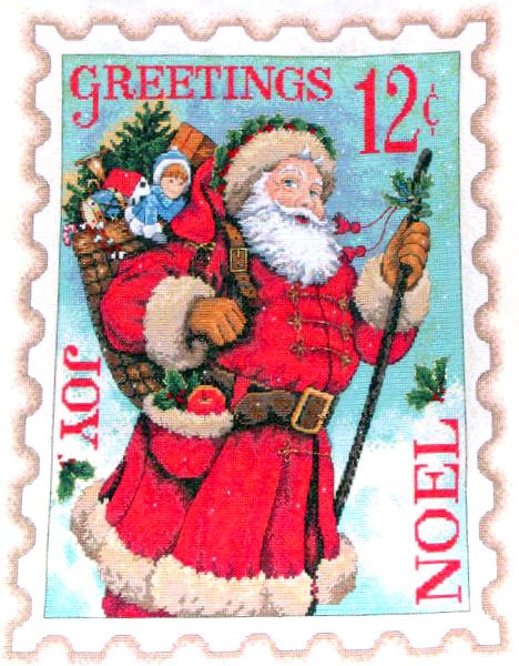 Stamps   Stamp Santa Post Xmas Christmas Holidays Free Clipart