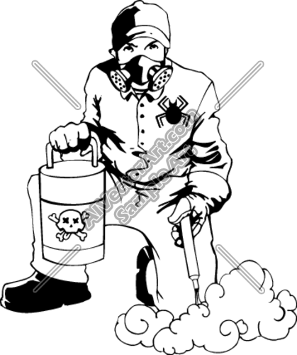 Exterminator Clipart And Vectorart  Occupations   Misc Occupations