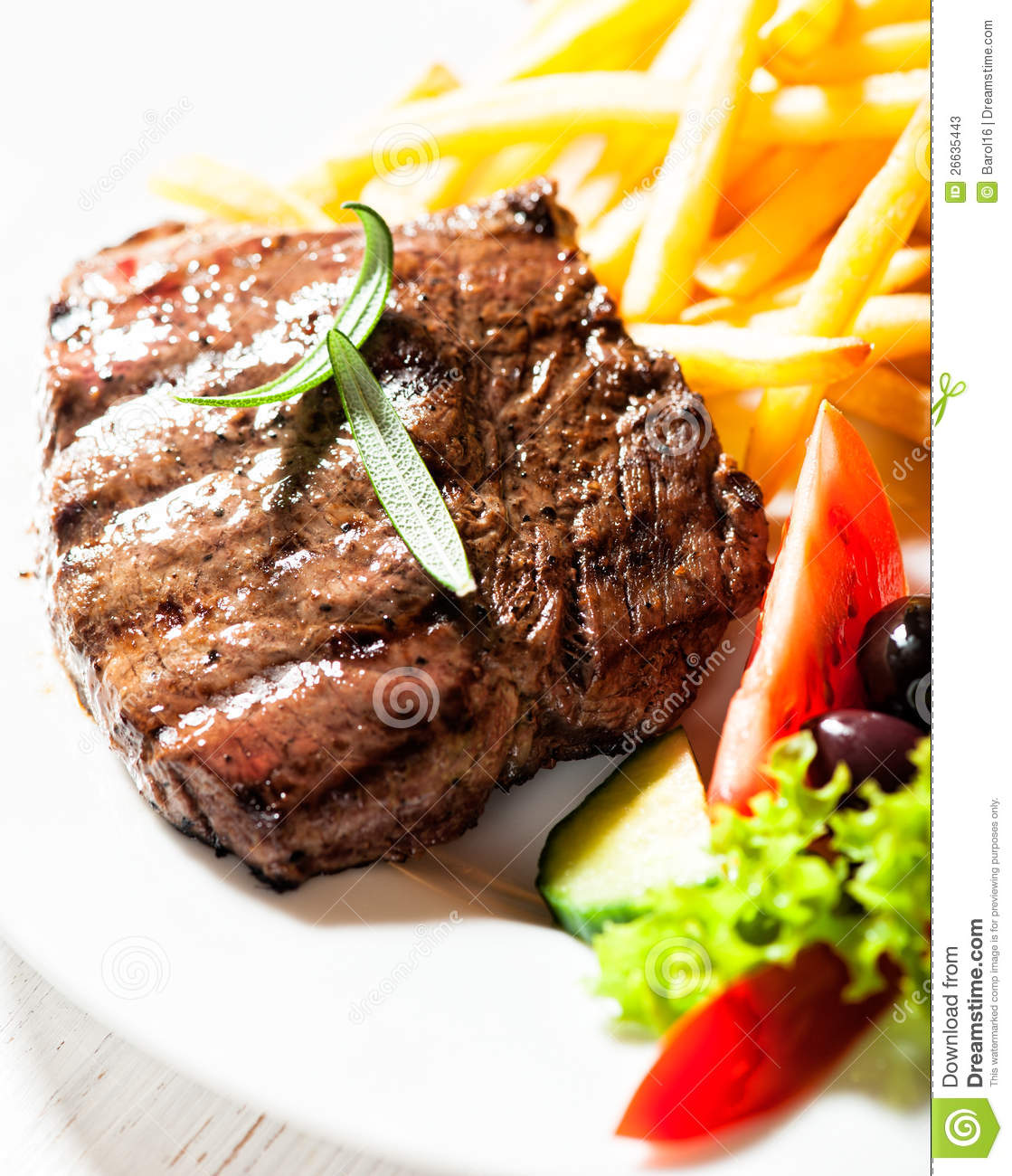 Grilled Steak Clipart Grilled Beef Steak With French