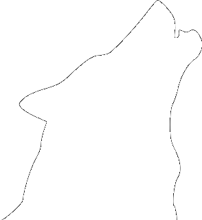 Wolf Howling Black And White Clipart Free Wolf Clipart