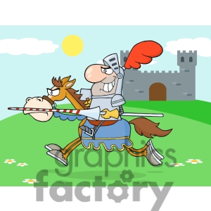 Free 5137 Knight Riding Horse Royalty Free Rf Clipart Image Clipart