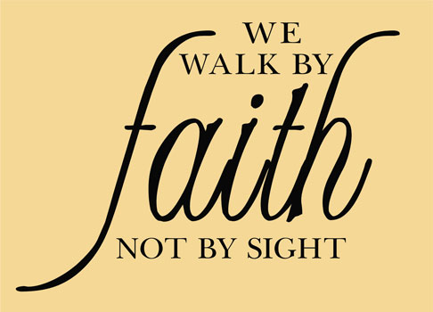 Inspirational Quotes   Wall Decals   Stickers We Walk By Faith