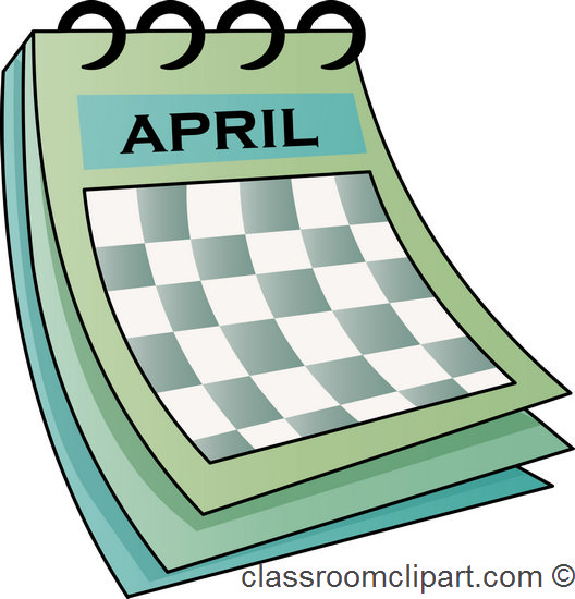 April Calendar Clipart Free Calendar Clipart   Clip