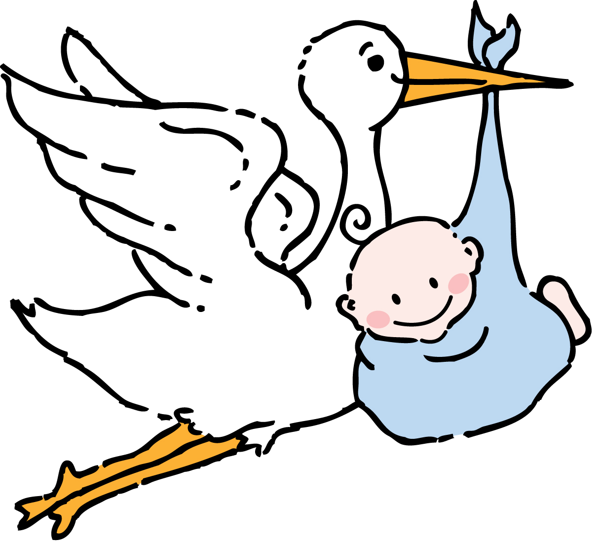 Stork And Baby Clipart   Clipart Best