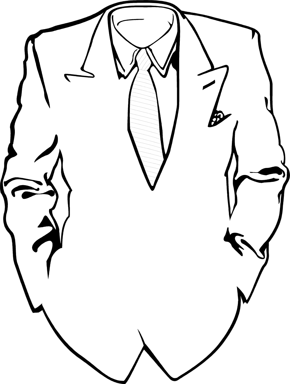 Suit And Bow Tie Drawing For Suit And Tie Drawing