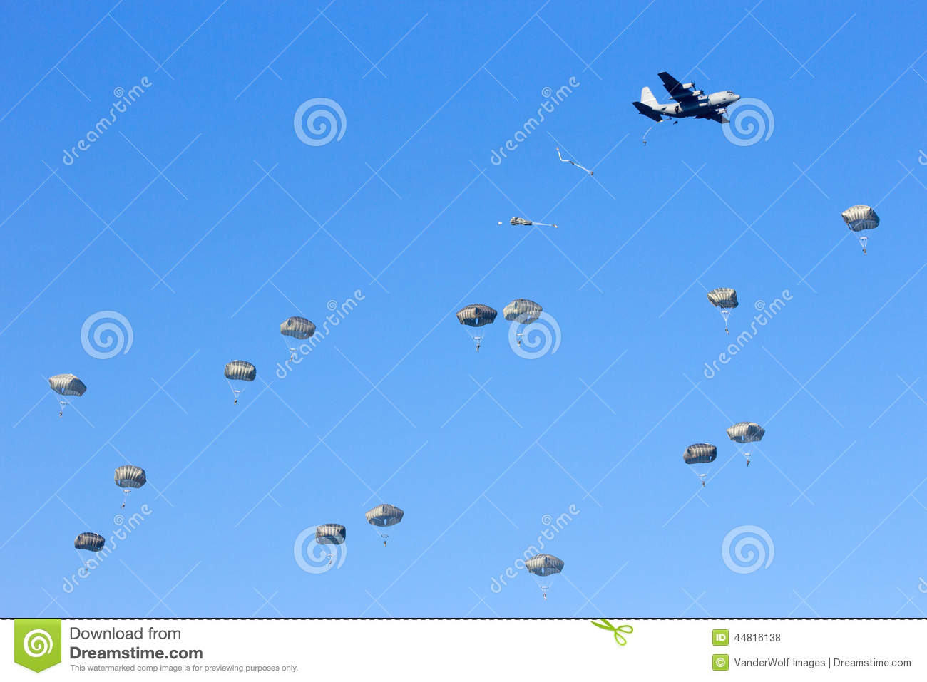 Paratroopers Stock Photo   Image  44816138