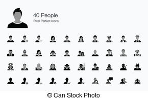 40 People Icons   This Icon Set Contains A Variation Of