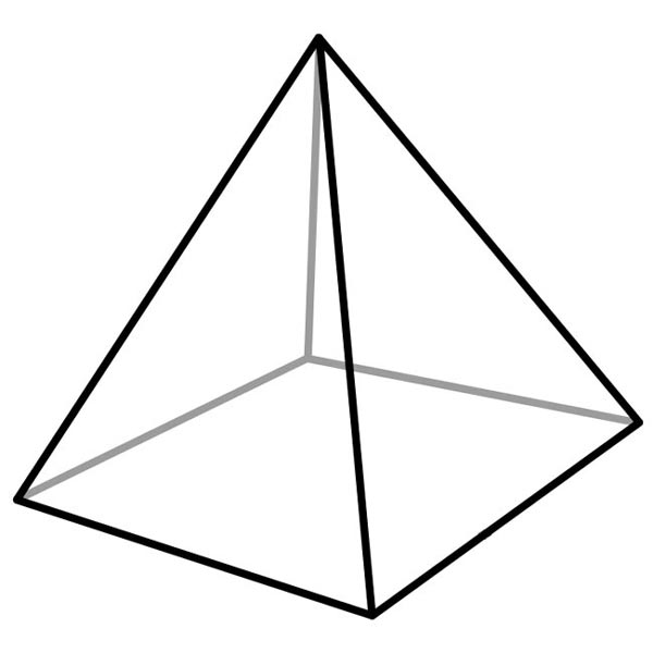 This Picture Features A Square Pyramid  A Square Pyramid Is A