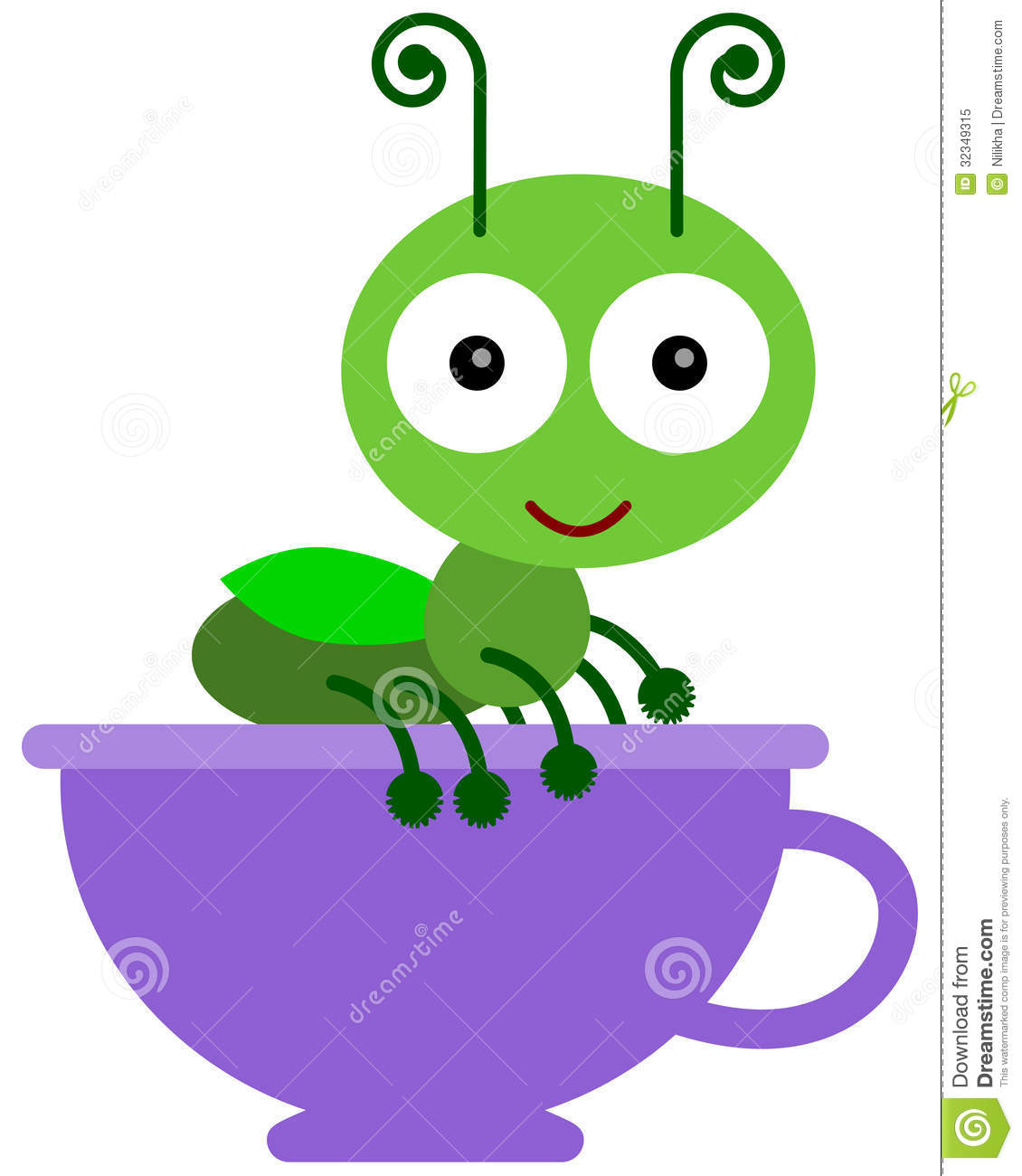 Cricket On A Cup Royalty Free Stock Photo   Image  32349315