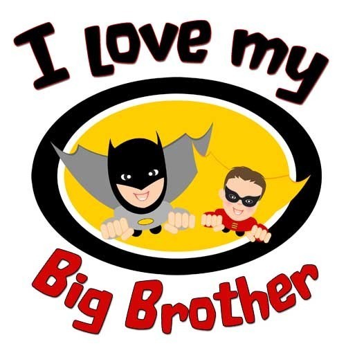 Custom Personalized I Love My Big Brother Or Little By Myemmybaby