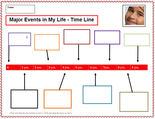 Download  My Life Timeline Template 9yrs 3 Docx