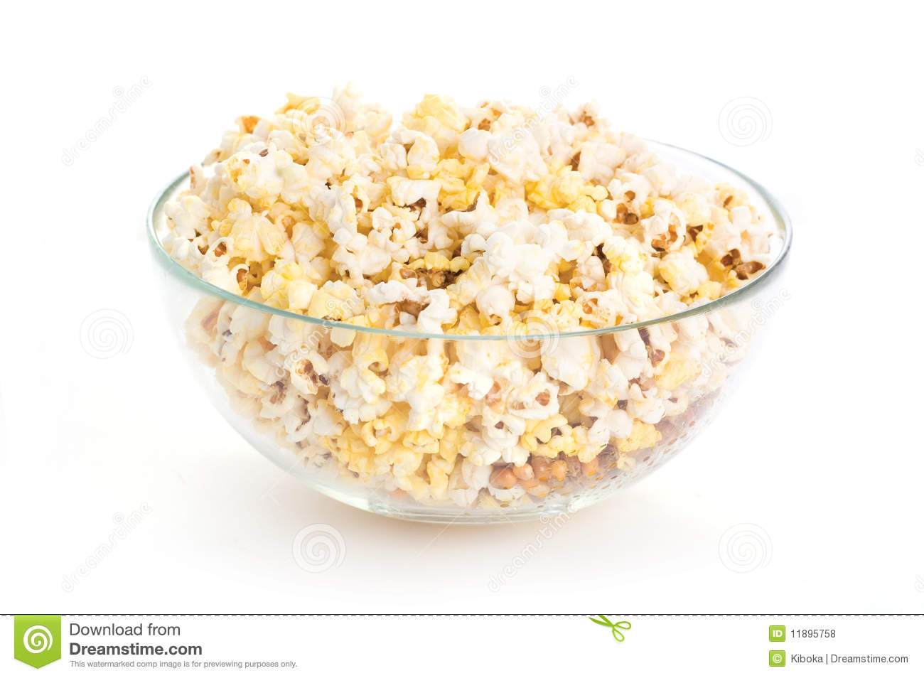 Popcorn Bowl Clipart Bowl Of Popcorn Isolated On