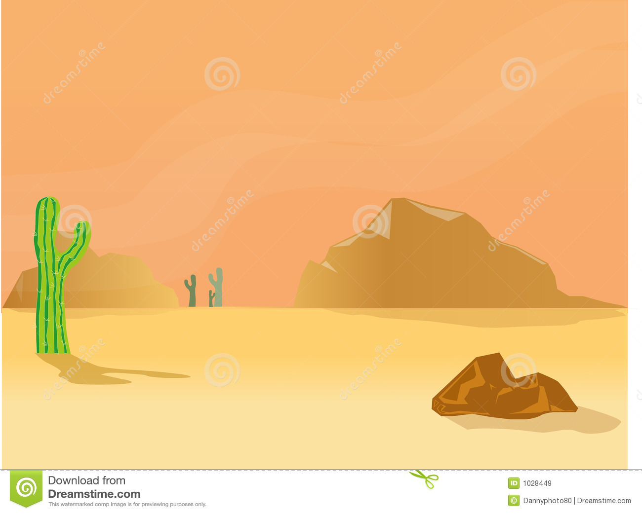 Desert Clip Art Desert Scene