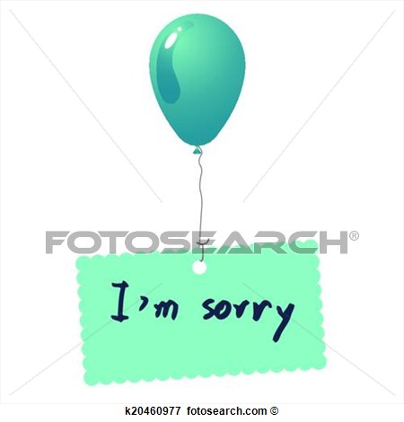 Clip Art   I M Sorry Card Vector  Fotosearch   Search Clipart