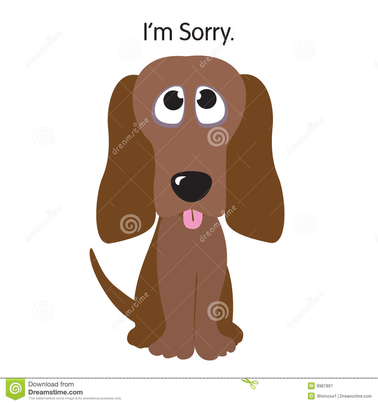Royalty Free Stock Photography  I M Sorry Greeting Card