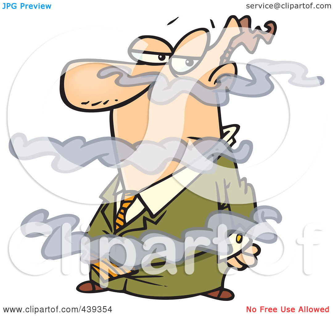 Illustration Of A Cartoon Businessman In A Fog By Ron Leishman  439354