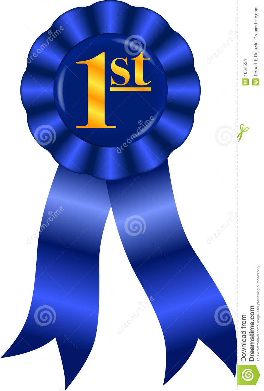 Raster Graphic Depicting A Blue Ribbon Award