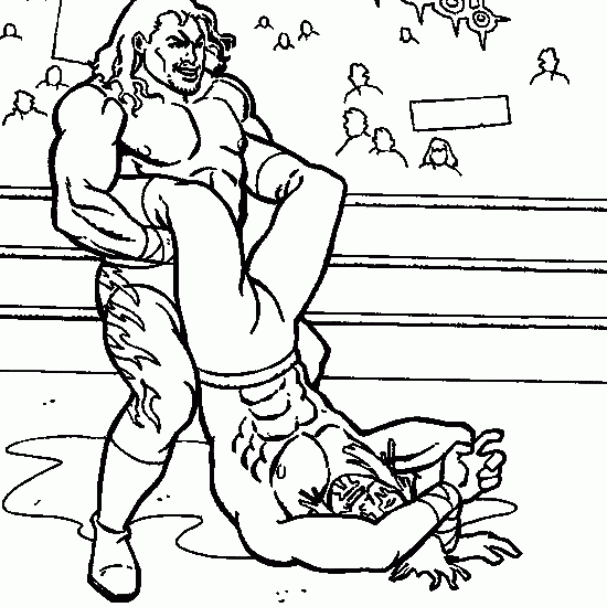 Wrestlers Clip Art  Coloring Pages Of Wrestlers