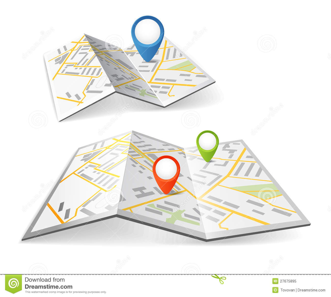 Displaying 20  Images For   Folded Road Map Clipart
