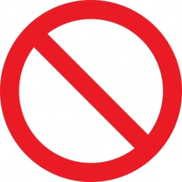 No Symbol Circle With Slash Prohibition Sign Photo   Free Download