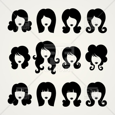 Of Women Hairstyles Download Royalty Free Vector Clipart  Eps