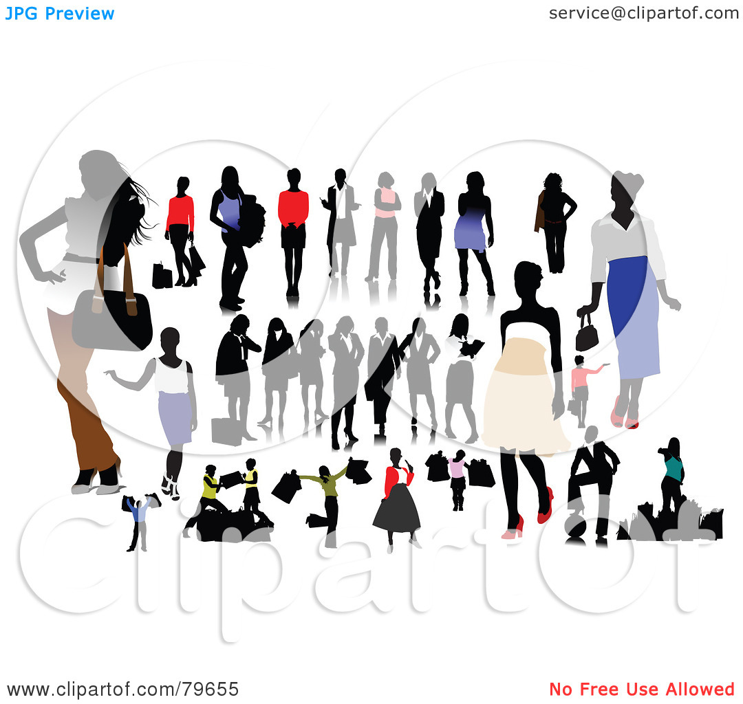 Rf  Clipart Illustration Of A Digital Collage Of Fashionable Casual