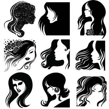 Vector Hairstyles  Vector Description  8 Funky Hairstyles For Your
