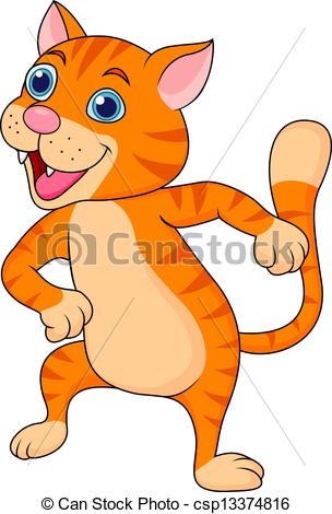 Cat Dancing Csp13374816   Search Clipart Illustration Drawings And