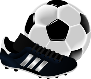 Soccer Ball And Shoe Clip Art At Clker Com   Vector Clip Art Online