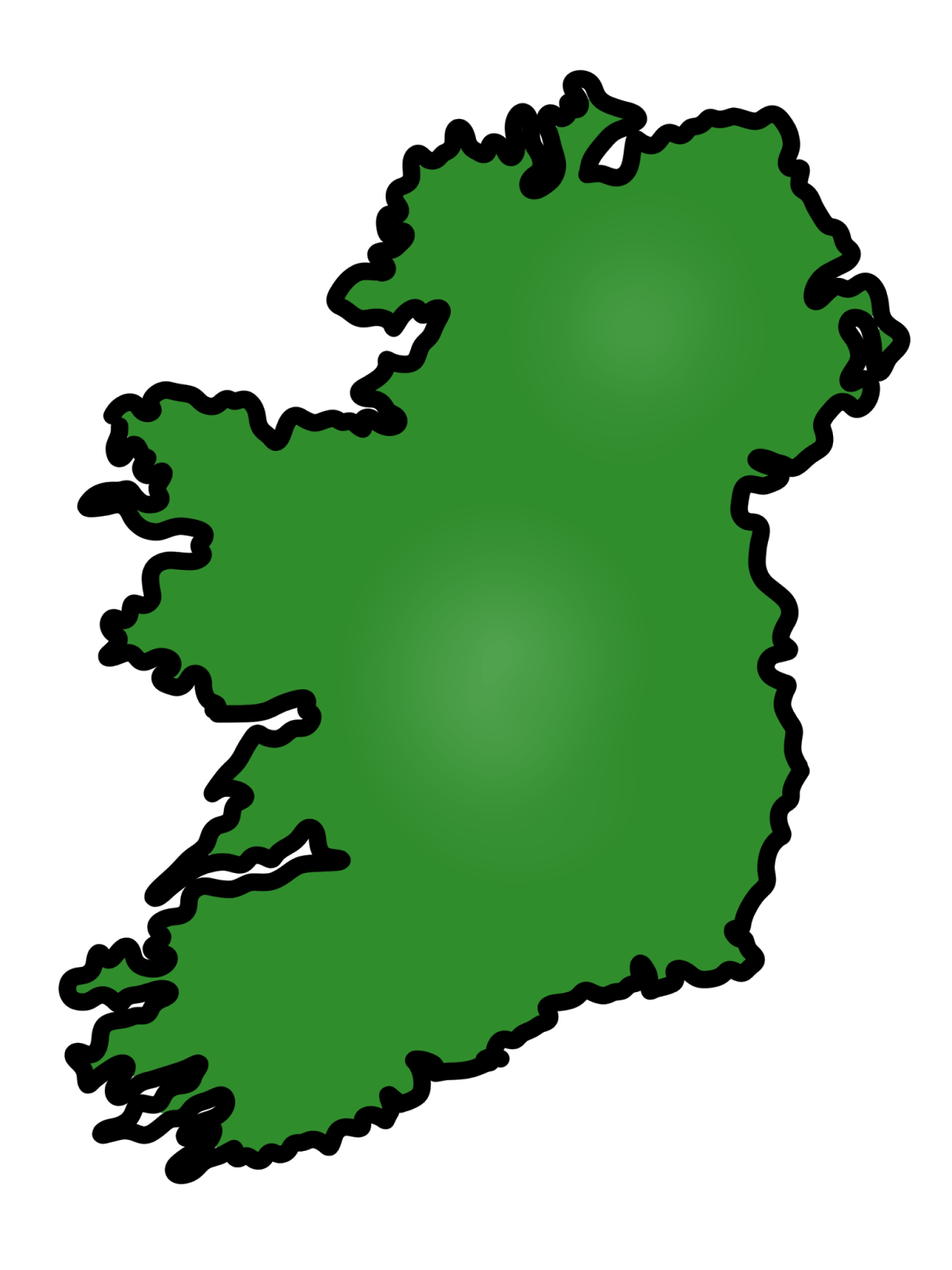 Simple Irish Map Free Cliparts That You Can Download To You Computer