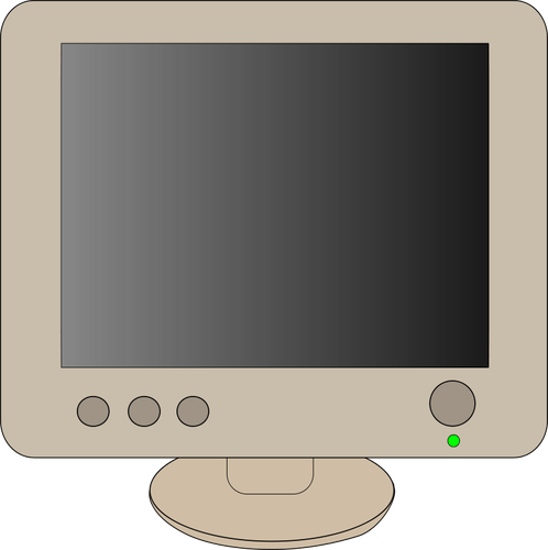 Computer Monitor Vektor Clipart Grafik