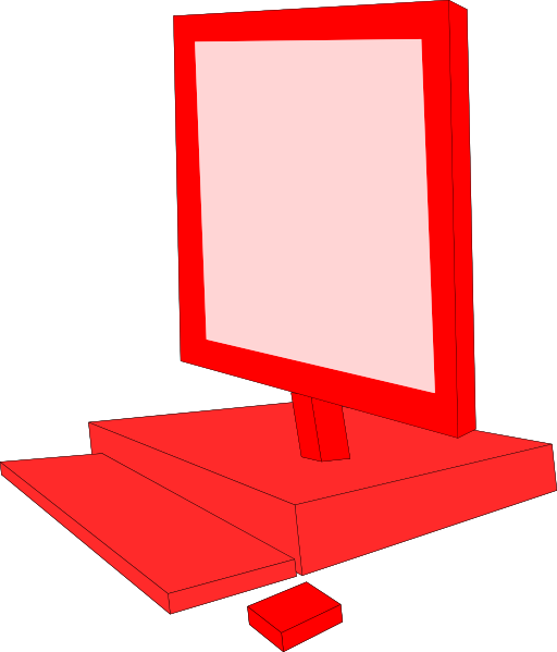 Red Computer Clipart   I2clipart   Royalty Free Public Domain Clipart