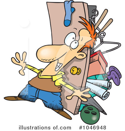 Royalty Free  Rf  Closet Clipart Illustration By Ron Leishman   Stock