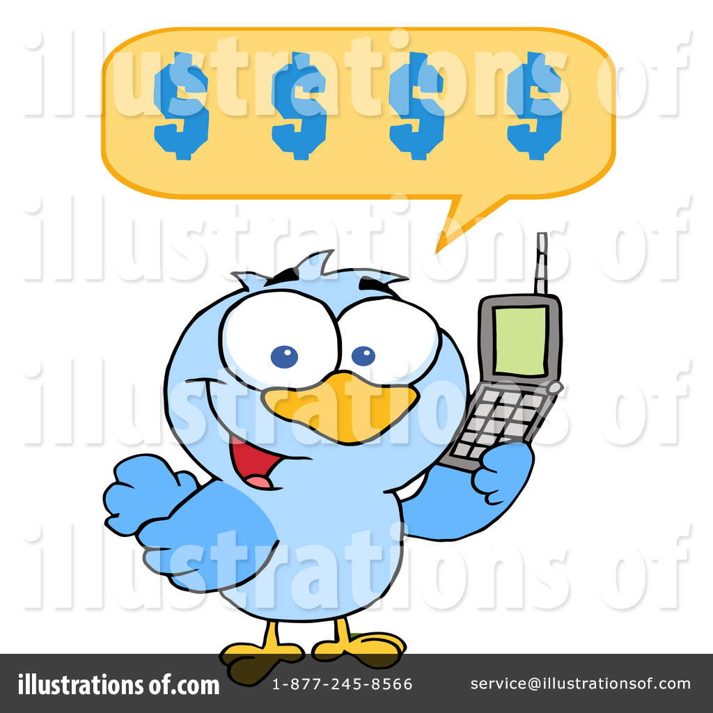 Royalty Free  Rf  Cellphone Clipart Illustration By Hit Toon   Stock