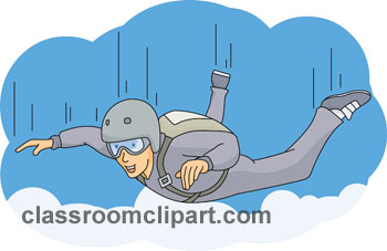 Outdoors   Skydiver Clipart 2   Classroom Clipart