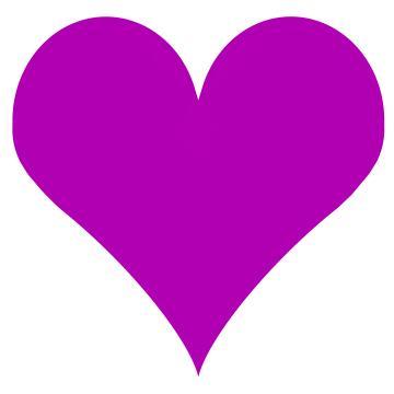 Download Purple Valentine Heart Clipart