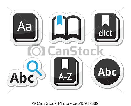 Dictionary And Thesaurus Clipart Thesaurus Dictionary Black