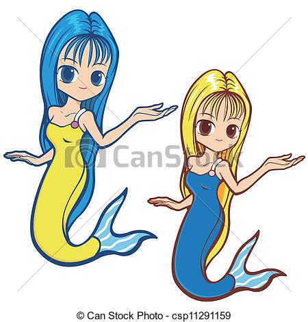 Clipart Vector Of The Little Mermaid Body Language Of The Instructions