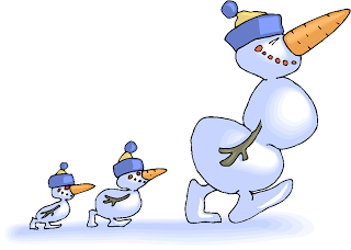 Snowman Family Walking Free Fantasy Clipart   Free Microsoft Clipart