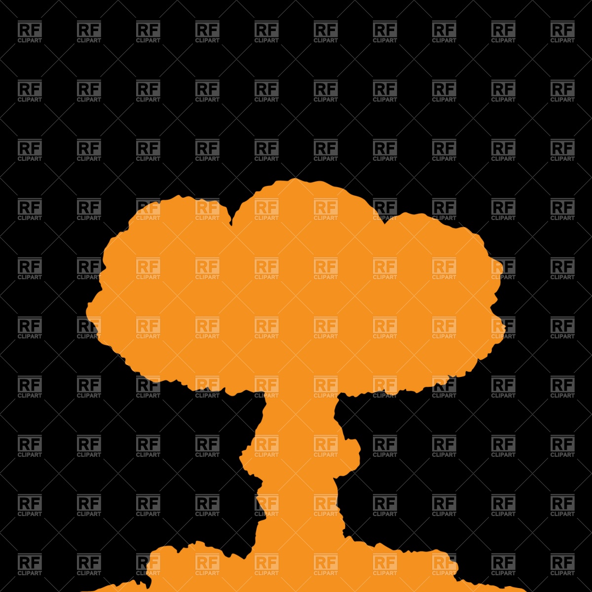 Nuclear Explosion Mushroom Cloud 1524 Download Royalty Free Vector