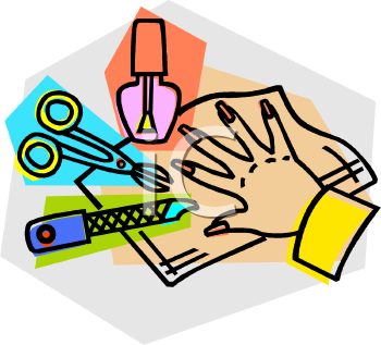 Manicure Items   Royalty Free Clip Art Illustration