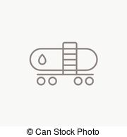 Oil Tank Line Icon   Oil Tank Line Icon For Web Mobile And