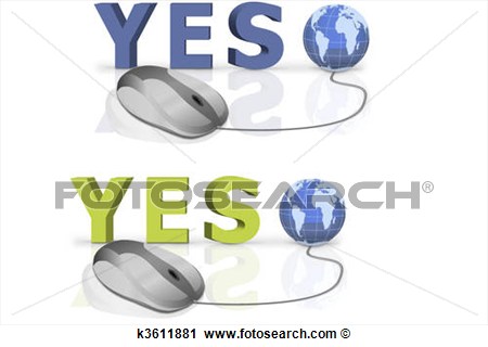 Vote Yes Clipart Clipart   Vote Yes  Fotosearch   Search Clip Art