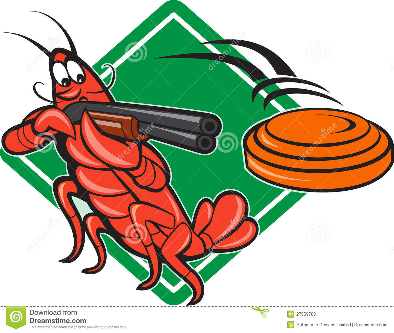 Crayfish Lobster Target Skeet Shooting Stock Photos   Image  27559703