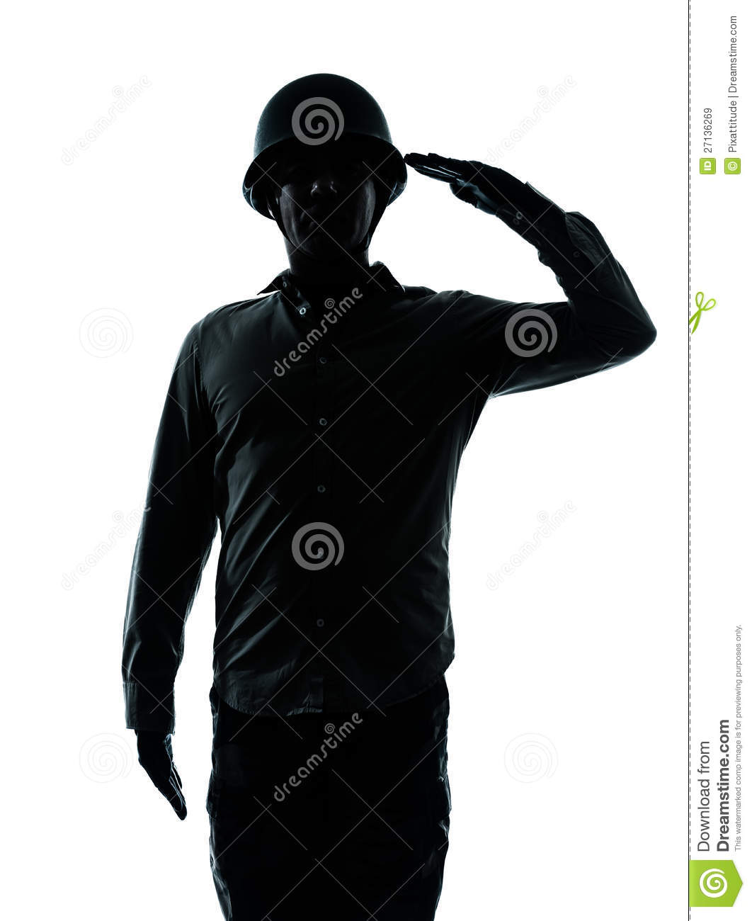 One Caucasian Army Soldier Man Army Soldier Man Saluting On Studio