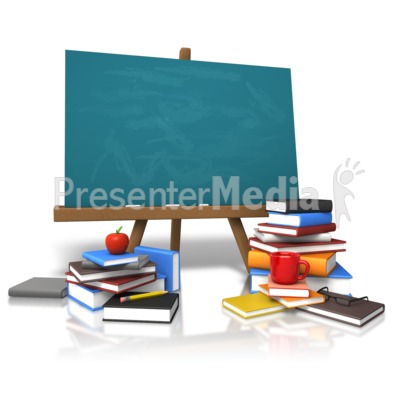 Classic Board Education Books   Presentation Clipart   Great Clipart