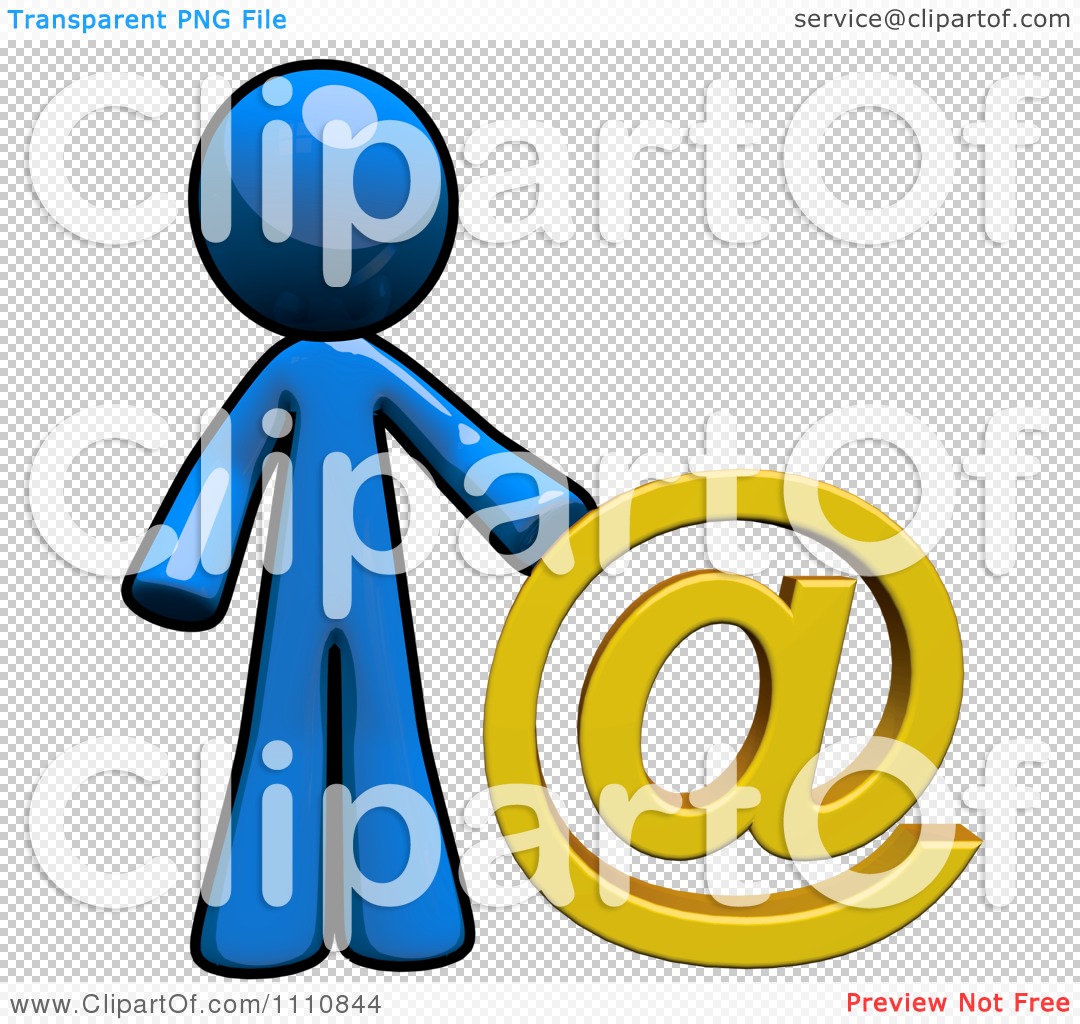 Stick People Mentoring Clipart Clipart Contact Blue Guy With An At