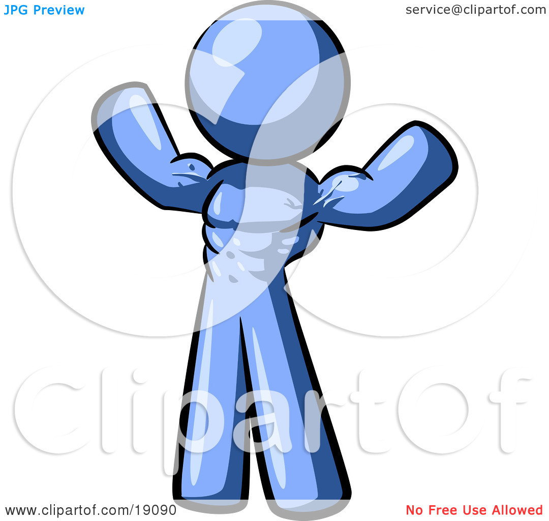 Stick People Mentoring Clipart Clipart Illustration Of A Blue