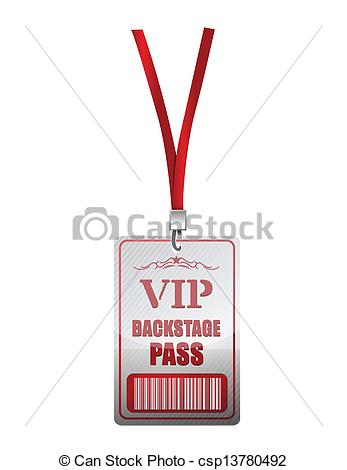Vector   Backstage Pass Vip Illustration Design   Stock Illustration
