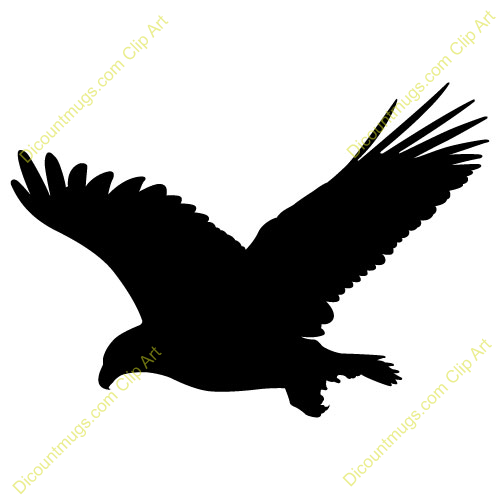 Clipart 11482 Black Bald Eagle   Black Bald Eagle Mugs T Shirts